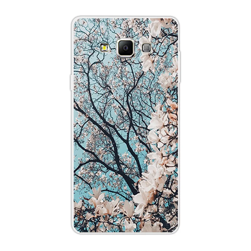 5 &quotдля Samsung Galaxy A7 A700 A7000 телефонный силиконовый чехол ТПУ деревянные задние Чехлы