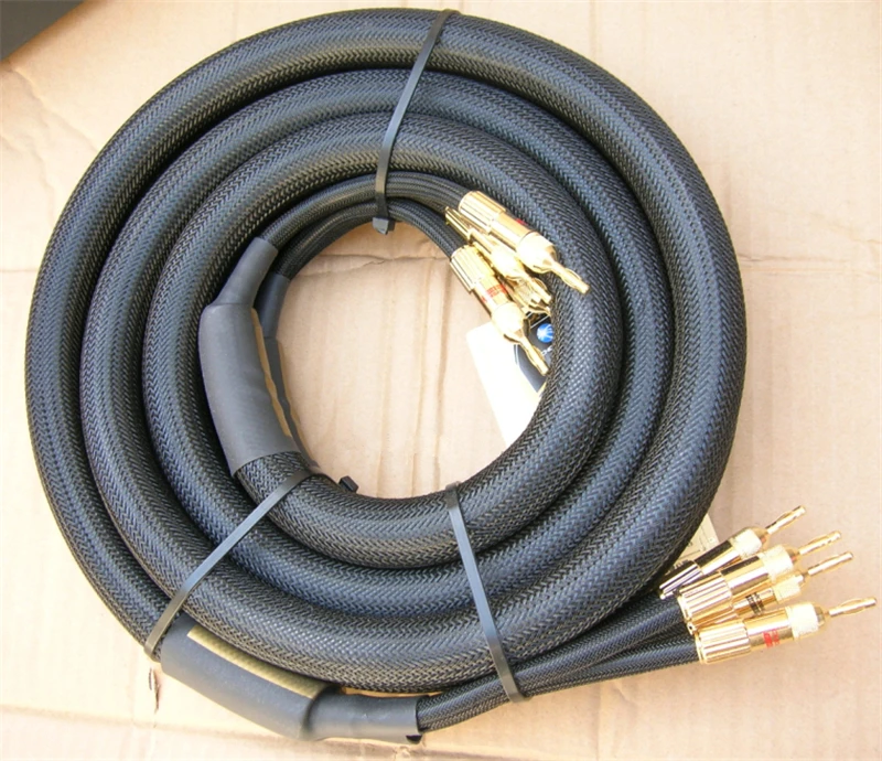 Аудиофил Hi Fi кабель Choseal LA 5101 6N 24K позолоченный Банановый штекер