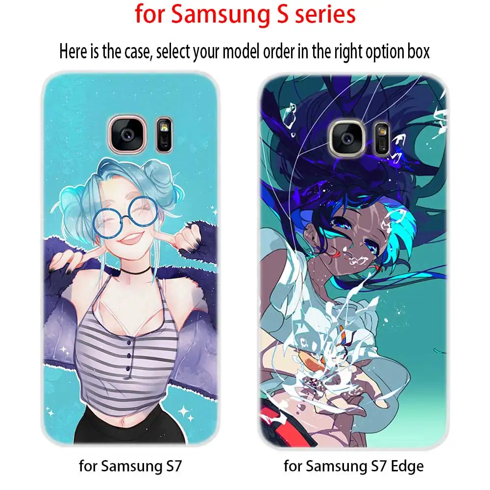 Мягкий силиконовый чехол для Samsung S30 S20 S11 S10 S9 S8 Plus lite 11e 10e Uitra S7Edge nime мультяшная