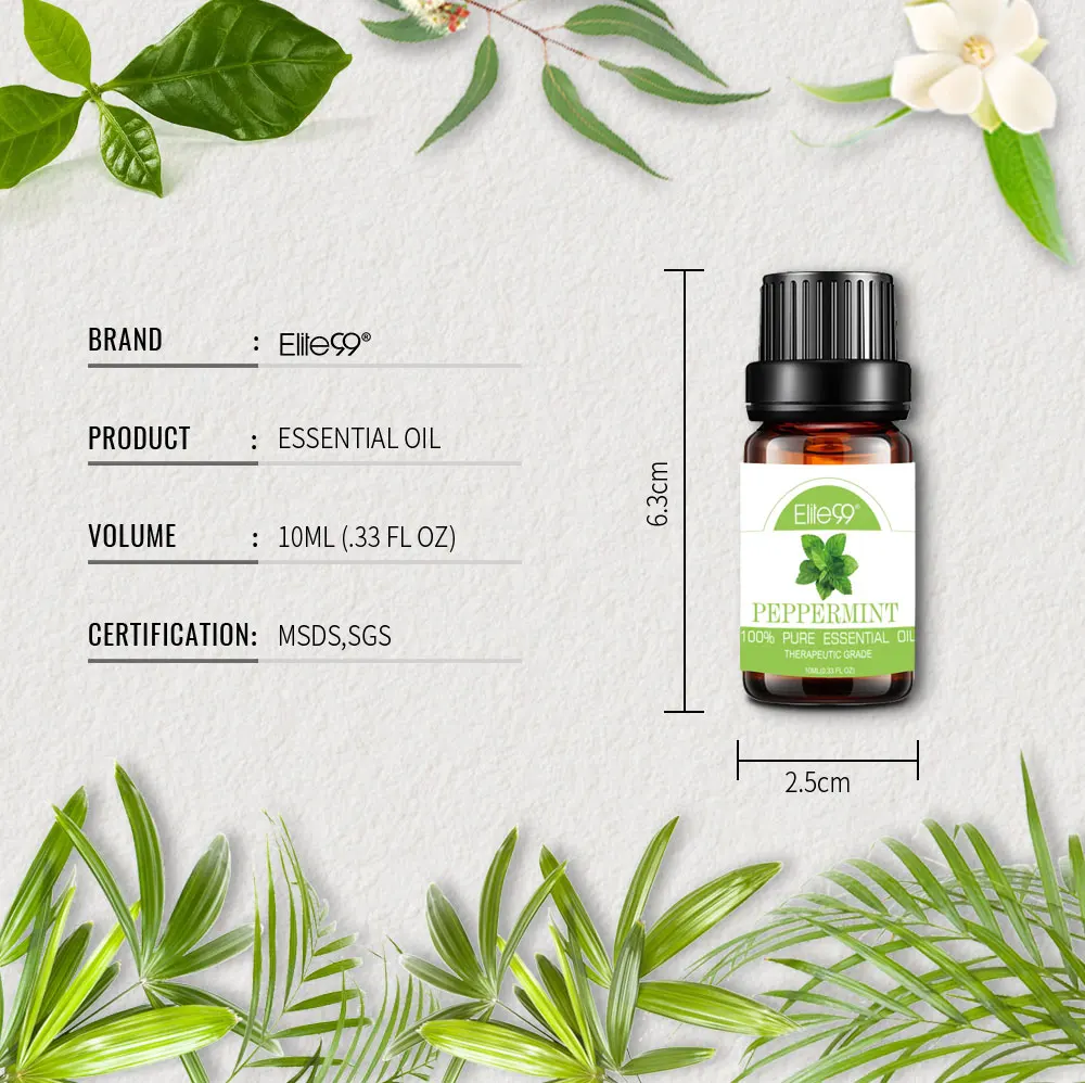 Elite99 Repellent Pure Essential Oils Lemongrass Eucalyptus Camphor Vanilla Citronella Humidifier Aromatherapy Oil | Красота и