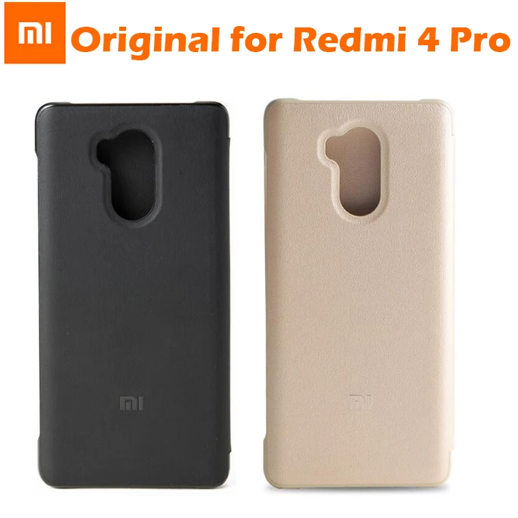 Оригинальный флип чехол для Xiaomi Redmi 4 Pro из искусственной кожи + ПК защита телефона