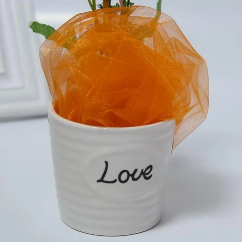 Orange 10 м* 47 см пряжа Тюль ролл прозрачная органза со стразами день рождения, мероприятие, Вечеринка свадебные украшения Baby Shower - Цвет: Orange