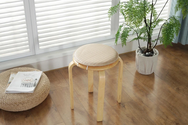 Крутой круглый коврик из ротанга, Подушка для стула для лета, разноцветные подушки для сидения для обеденного стула, коврик для пола, качественная, Poam Coshions, 1 шт