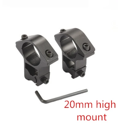 21mm high mounts Снайпер 4x32 AOE охотничий прицел тактический оптический прицел полный размер Mil-Dot оборудование RG проволока сетка для винтовки прицел страйкбол - Цвет: 21mm high mounts