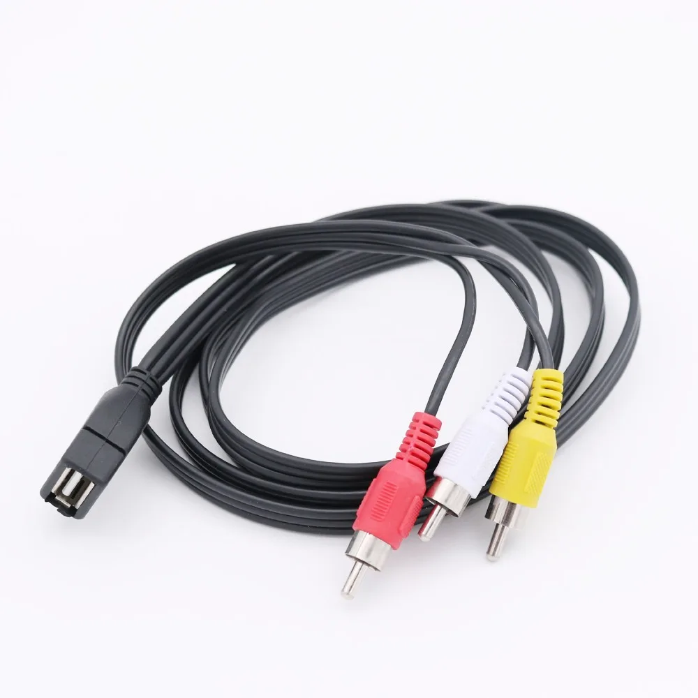 

10pcs USB 2.0 A Female to 3 RCA Male Line lotus Adapter Cable USB to AV PC TV Audio Video Cord Set-top Box Lead 5FT