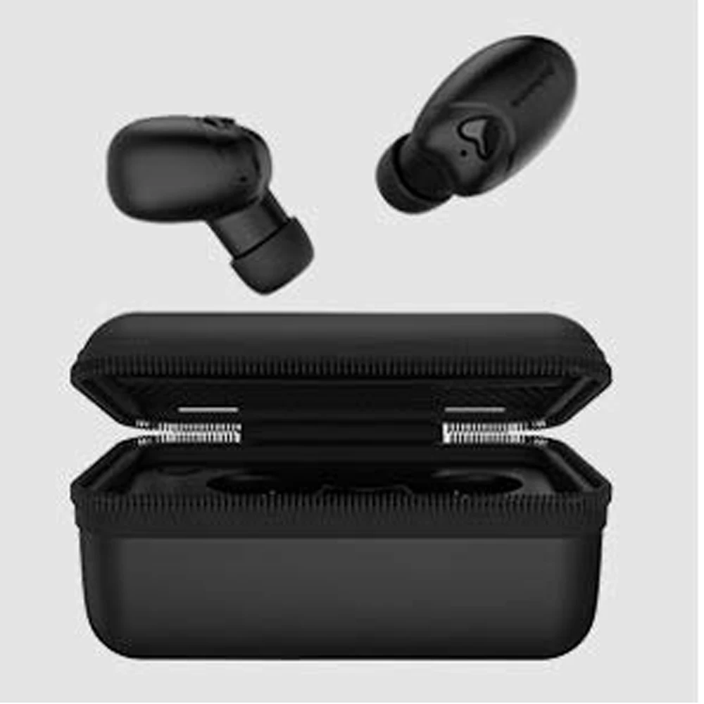 Bluetooth 5,0 True Беспроводной наушники с Портативный зарядный Чехол-Jabees Beebud Bluetooth спортивные наушники с микрофоном-In-Ear стер
