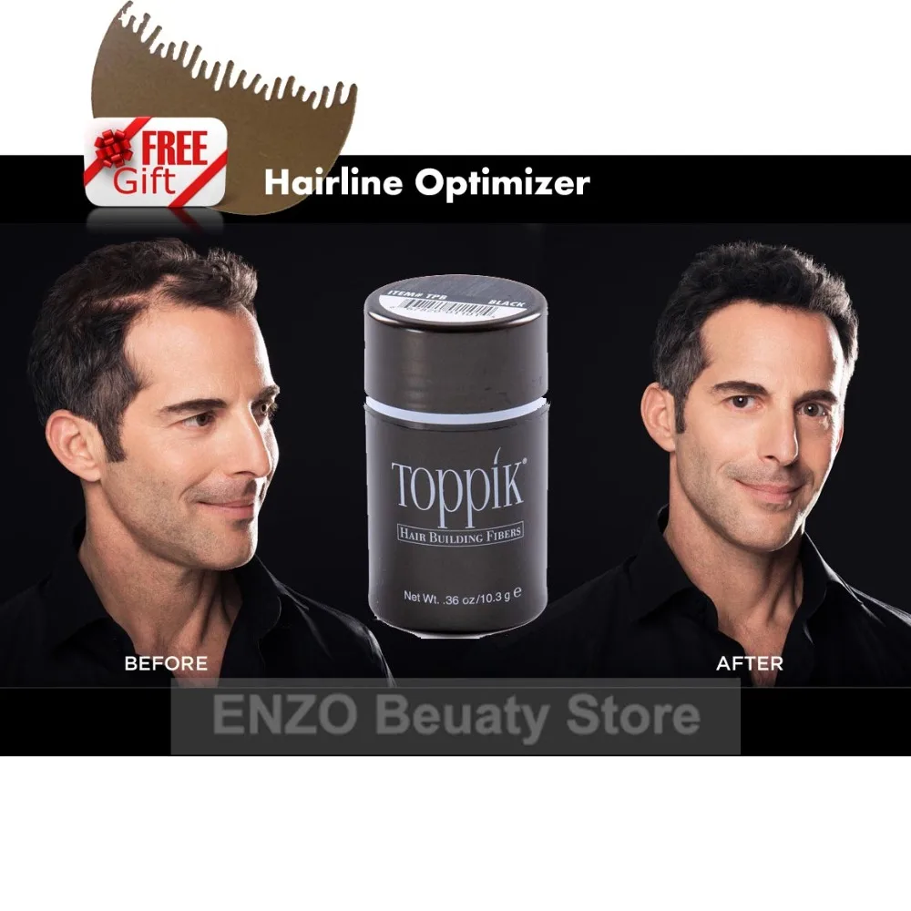 Toppik Волосы Здание Волокон с Hairline Optimizer все 10 Цветов Мужчины Женщины Натуральный