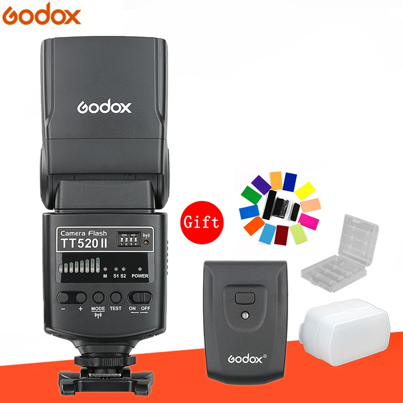 Вспышка Godox TT520 II Flash TT520II + комплект цветных фильтров|Фотовспышки| |
