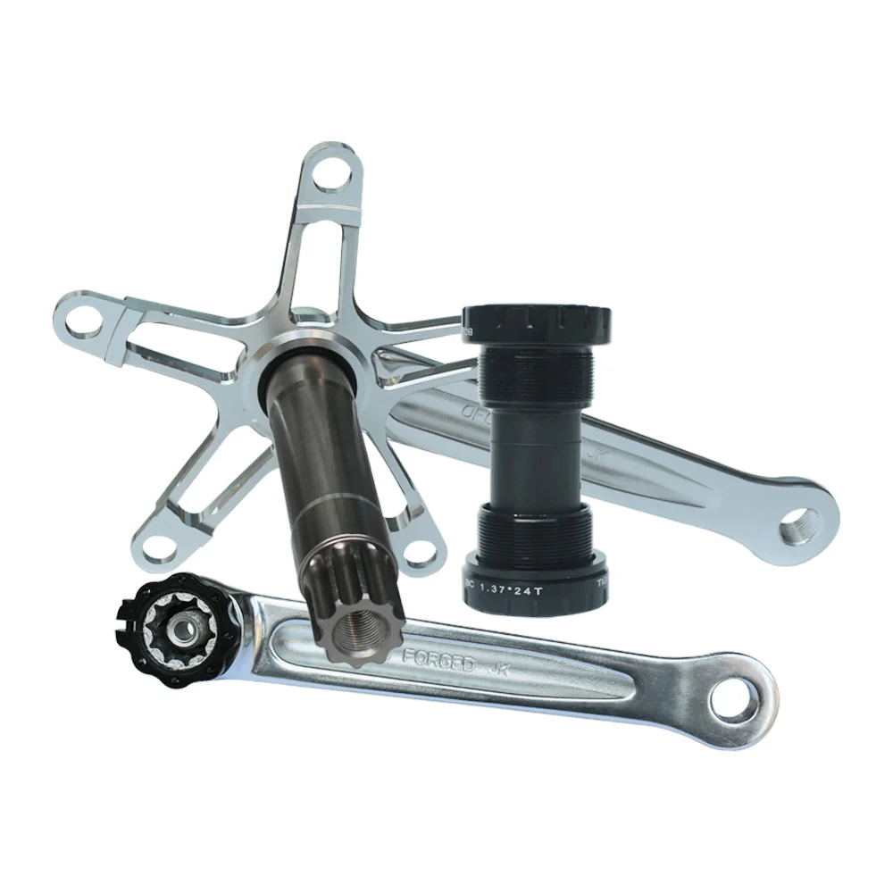 AL7075 CNC велосипед Crankset для MTB дорожного велосипеда Brompton Crank Set BCD130 складной Arm длина