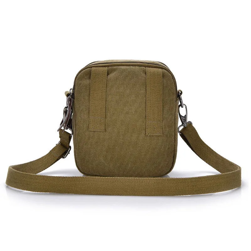 Сумка-мессенджер мужская с верхней ручкой маленькая парусиновая сумочка-тоут