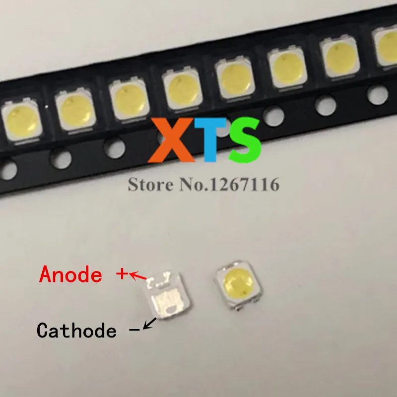 100 штук Samsung LED подсветка TT321A 1 5 Вт 3 в 3228 2828 холодный белый ЖК для ТВ приложения
