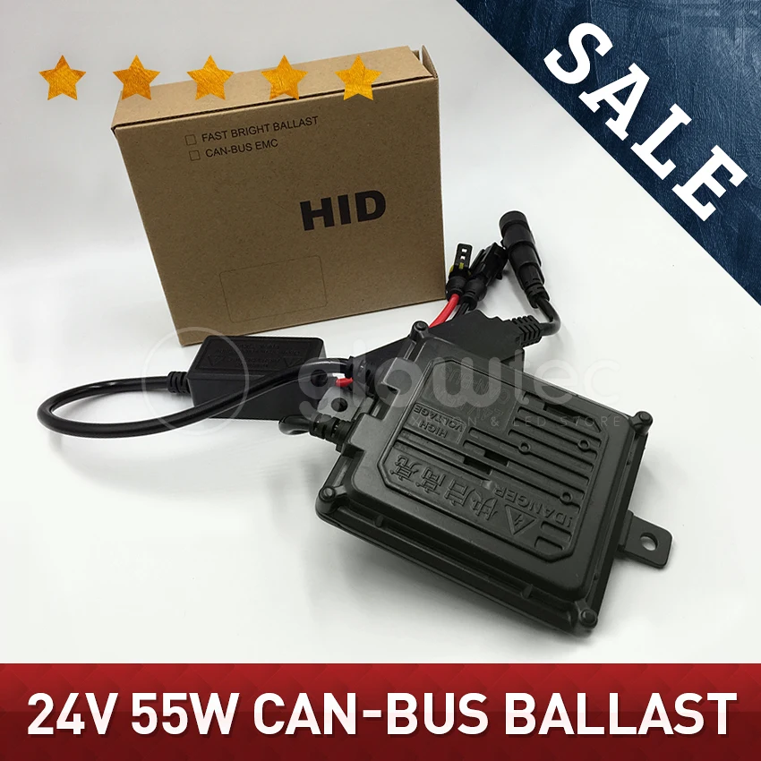 Ксеноновая фара CANBUS HID Slim Ballast 1 шт. 24 В 55 Вт сменная для грузовиков 12 H1 H3 H4 H7 H9 H10 H11 H13