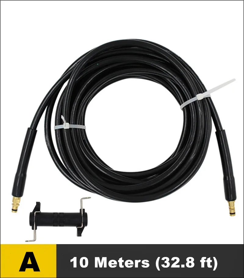 8 10 метров шланг для мойки давления для Karcher K HD HDS Elitech Интерскол HUTER удлинитель трубы - Цвет: Золотой