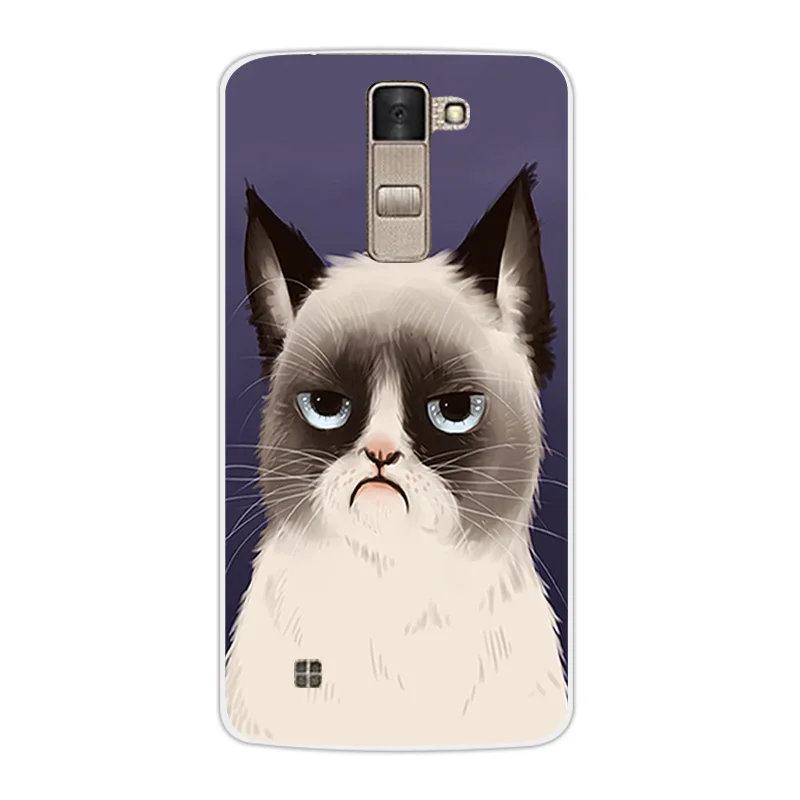 Роскошный мягкий ТПУ чехол для LG K8 Lte K350 K350E K350N Dif Cat Дизайн 5," прозрачный корпус для K 8 телефон силиконовый чехол на заднюю панель Coque - Цвет: 18