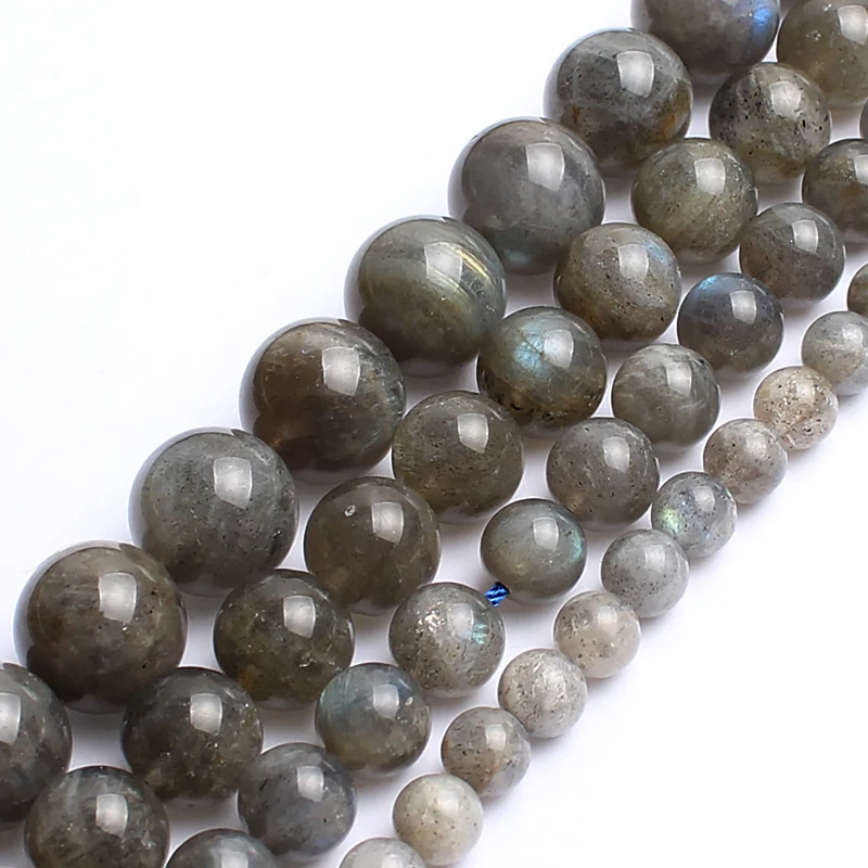 

Natural Stone Beads Labradorite Round Spacer Beads For Jewelry Making Bracelet Necklace 15inches/strand 6/8/10/12mm Pick Size