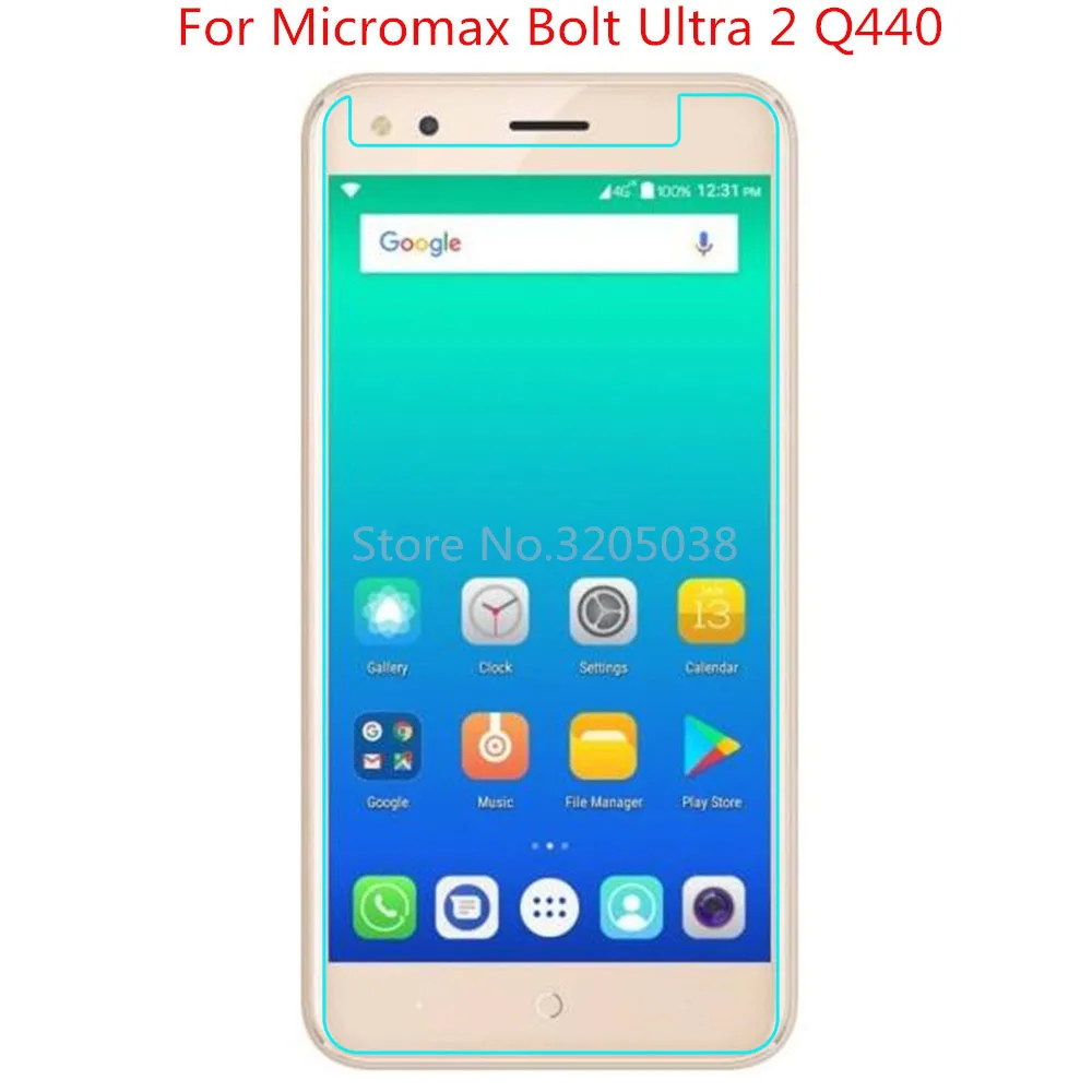 2 шт. 9H 2.5D Защитная пленка для экрана Micromax Bolt Ultra Q440 Закаленное стекло передней