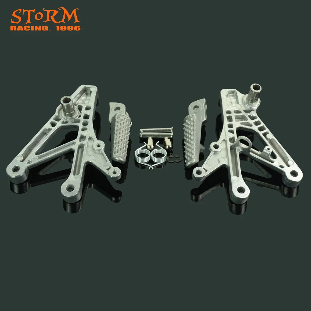 Передние Подножки подножки подножка педали кронштейн для HONDA CBR600 F4 CBR600F4 1999-2000 CBR600F4I CBR600 F4I 2001-2006