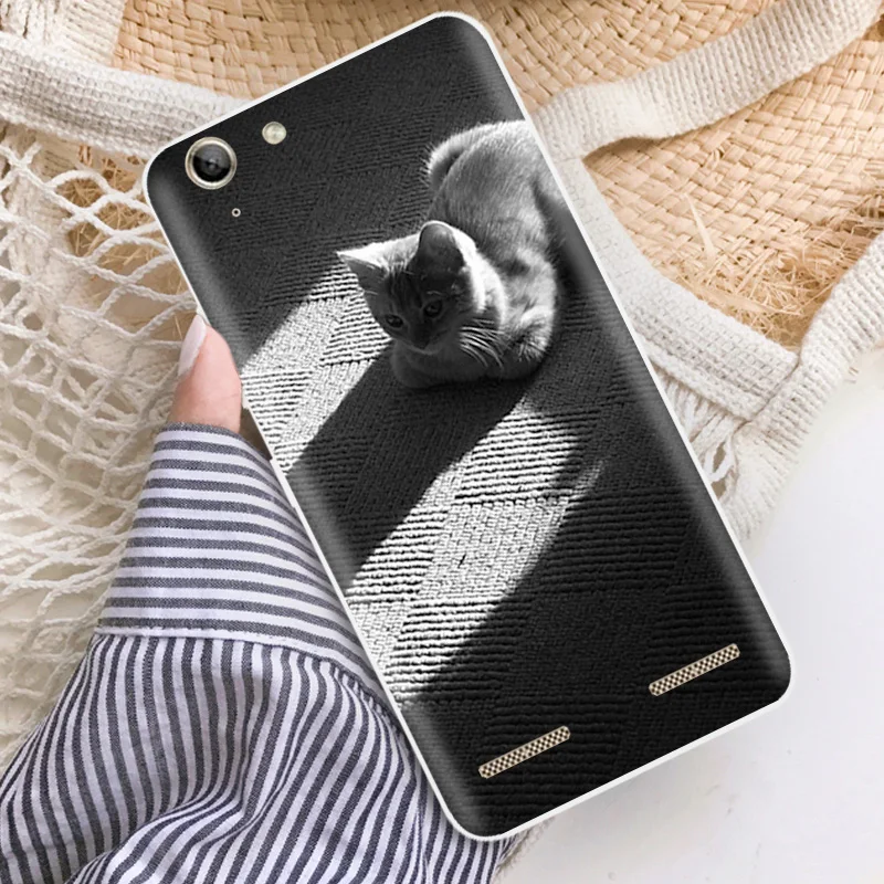 Капа для lenovo Vibe K5 Plus Ультратонкий силиконовый Милая чехол телефона 5 0 &quotдля