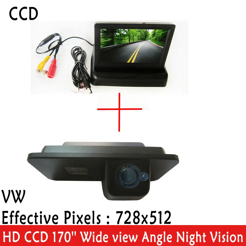 Цветной ЖК монитор высокого разрешения 4 3 дюйма для парковки автомобилей камера