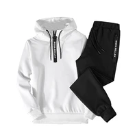 spring 2019 new men tracksuit two piece sets pullover sweatshirts pants sportwear male suit sweatshirts large size m 5xl