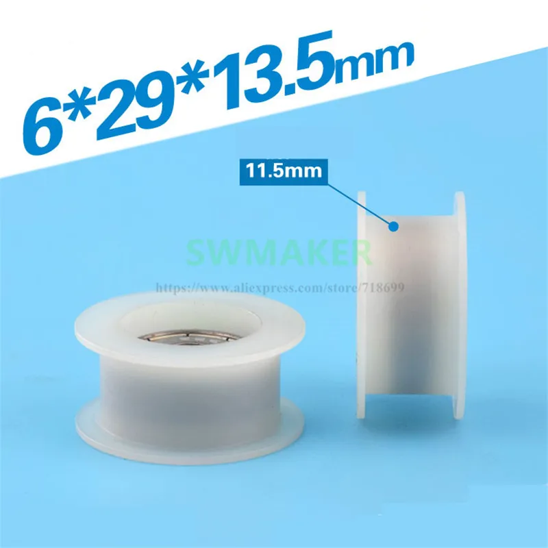 SWMAKER 1 шт. нейлоновый 6*29*13 5 мм полиформальдегидный H POM-тип канавки ремня фотоклей