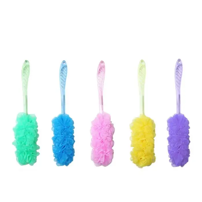 Длинная кристальная ручка щетка для ванны удобная задняя скруббер большой