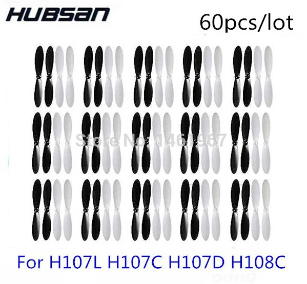Квадрокоптер Hubsan X4 15 комплектов 60 шт. винты квадрокоптера H107L H107C H107D JXD385 с лезвием