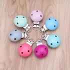 5 шт., металлические деревянные детские зажимы для пустышки