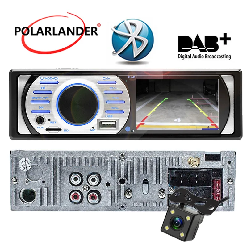 Авто Аудио Стерео Bluetooth MP5/WMA 12V Prime 3 0 &quotHD 1Din автомобильное радио FM USB/TF/AUX в ISO