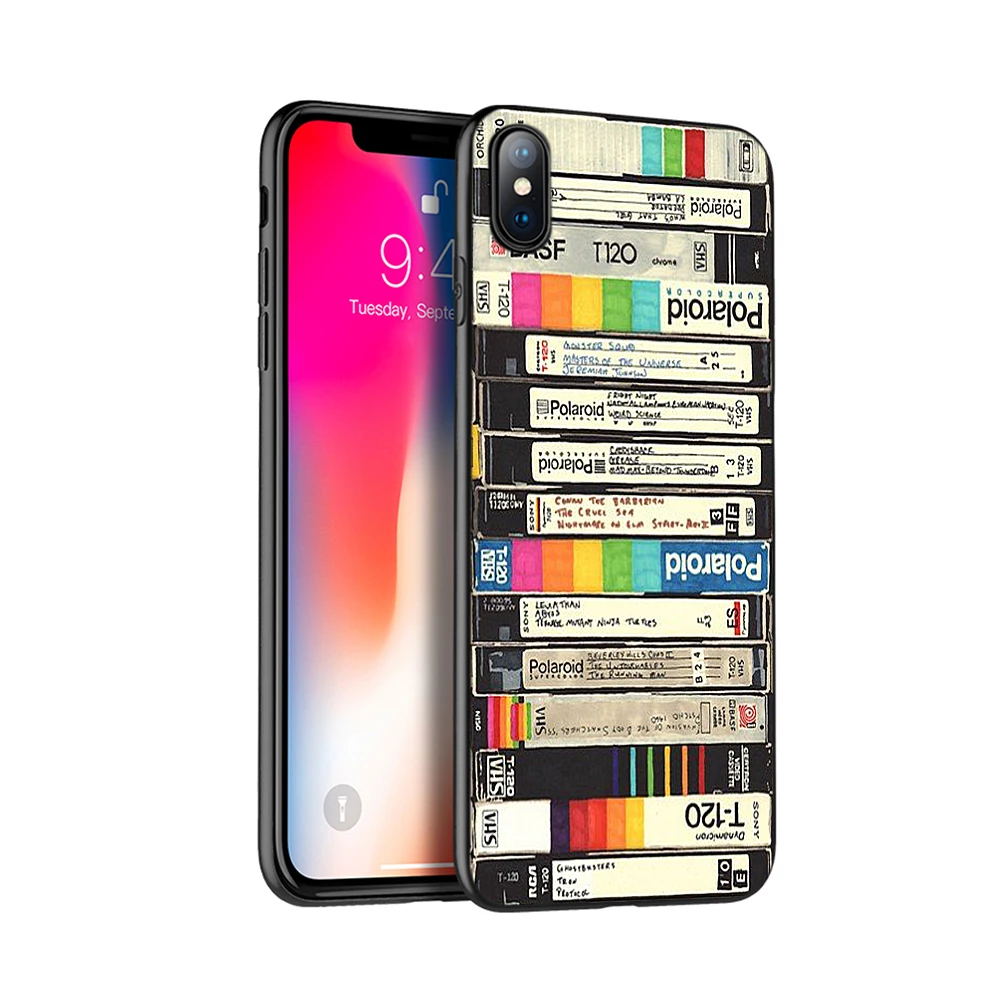 16991 Черный чехол ТПУ для iphone 5 5s se 6 6s 7 8 plus x 10 чехол силиконовый чехол для iphone XR XS MAX чехол Ретро Классический кассета - Цвет: 16991