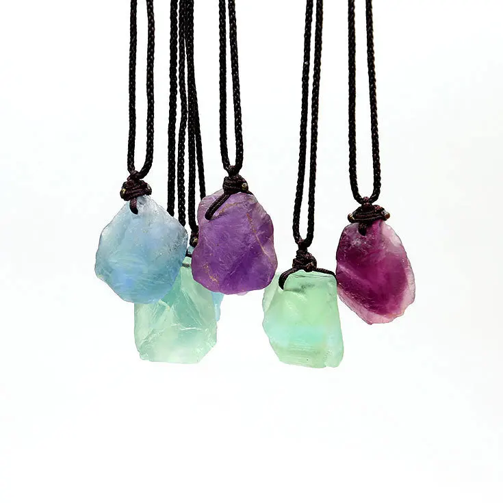 Лидер продаж Подарочная цепочка для свитера из натурального голубого зеленого