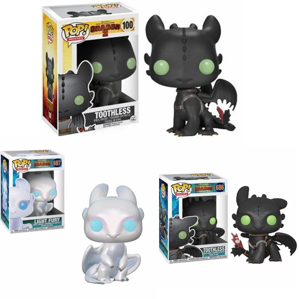 FUNKO POP Как приручить дракона беззубиком 686 # светильник Fury 687 Фигурки игрушки