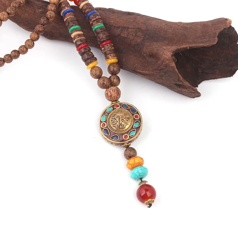 Модное этническое ожерелье с золотым слоном evade Винтажные Ювелирные изделия в