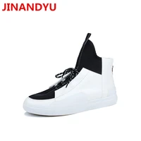 white high top sneakers men hip hop dance trainers elevator leather shoes men casual shoes flats chaussure homme zapatillas