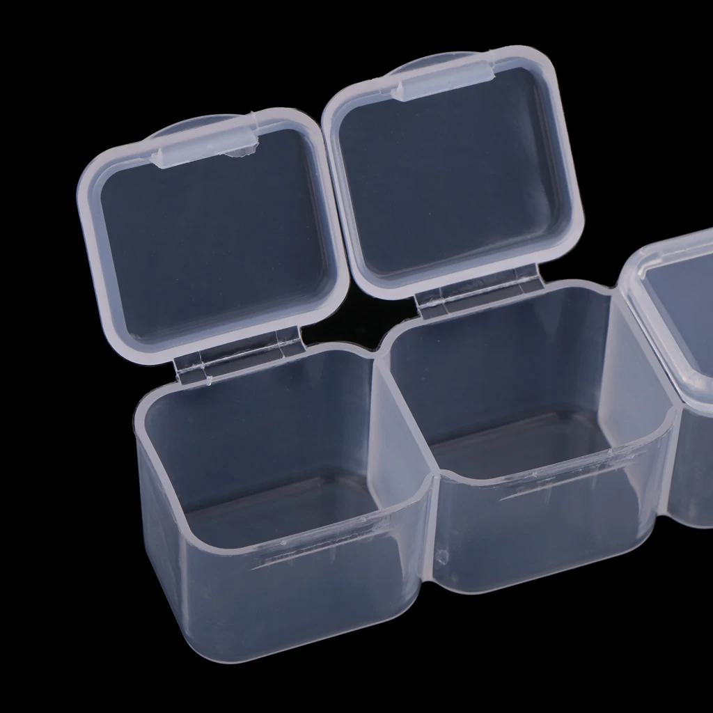 28 слотов прозрачная Пластик контейнер для хранения банка Органайзер коробка с