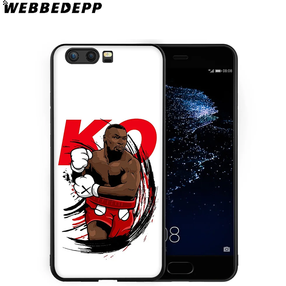 WEBBEDEPP Mike Tyson Boxing Soft Case for Huawei P8 P9 P10 P20 P30 Lite Pro P Smart Z Plus 2019 Y6 Prime 2018 2017 Mini |
