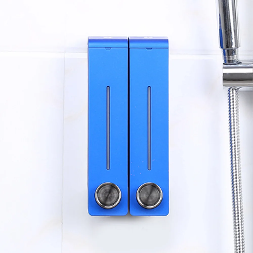 blue-2 SD-320 дозаторы жидкого мыла объемом 305 мл, дозатор мыла для ванной, шампуня, мыла для рук, дозатор общего давления, настенный умывальник для ванной комнаты и кухни - Цвет: blue-2
