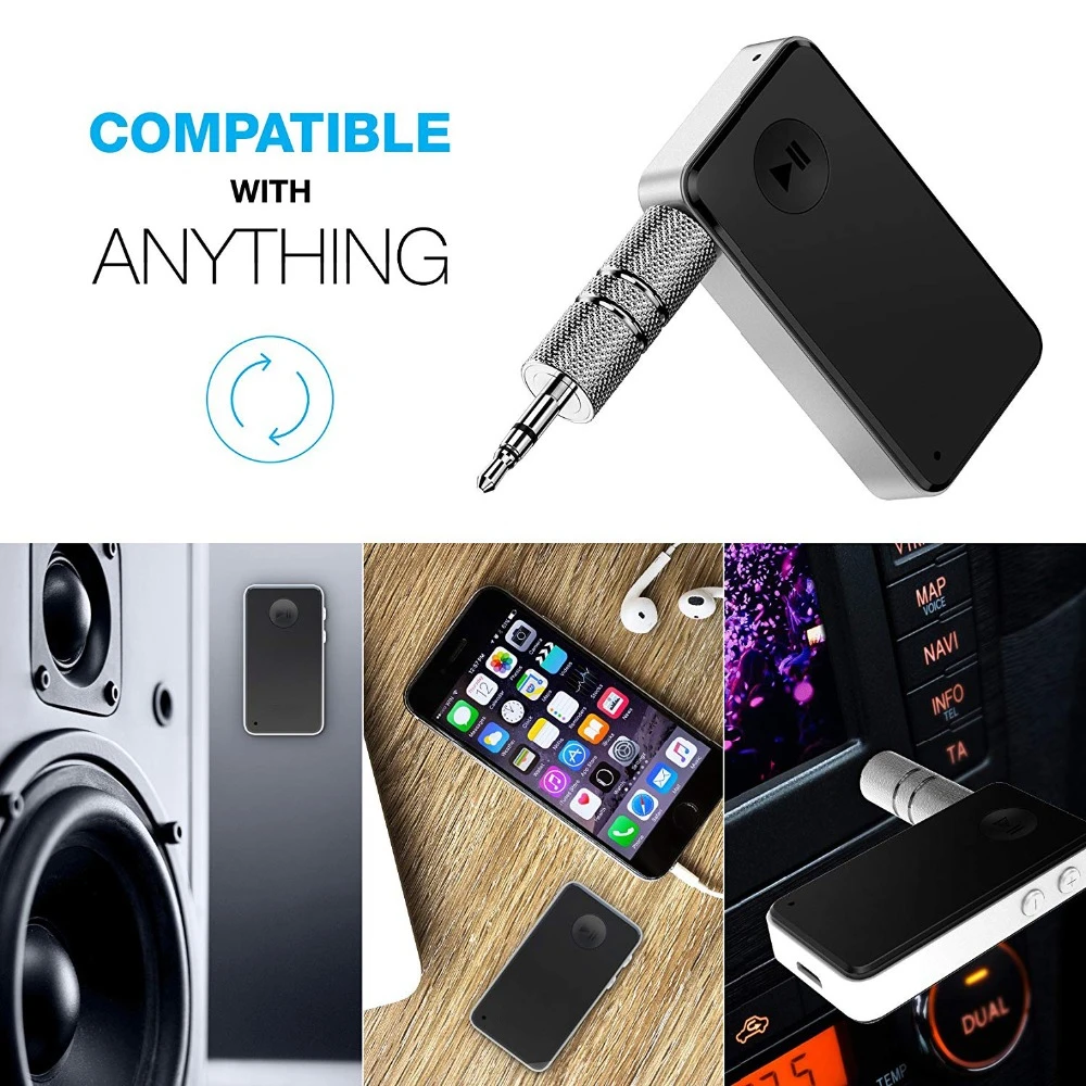 Dual Link Bluetooth 4.1 streambot handsfree car kit portable Wireless Stereo Music Receiver Auto Audio speaker Adapter | Электроника