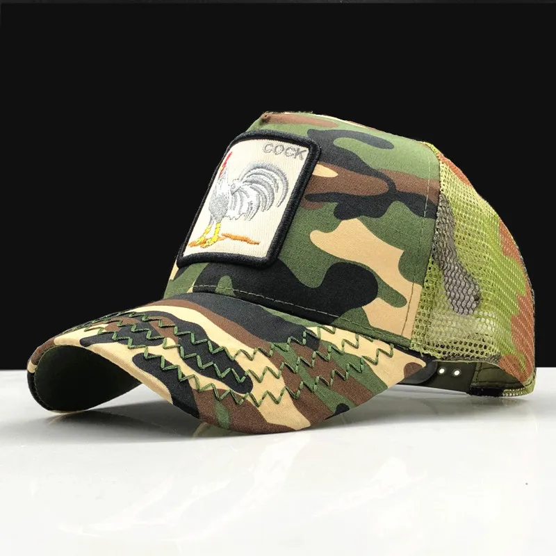 Бейсболка для мужчин и женщин летняя сетчатая бейсболка с вышивкой косточками