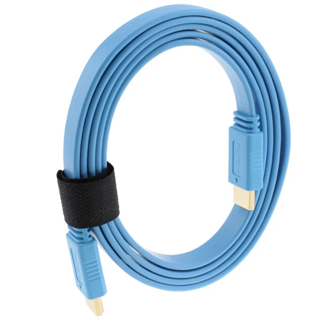Кабель HDMI в красный черный синий 0 5 м 1 2 3 10 разъем Папа папа плоский кабель фута