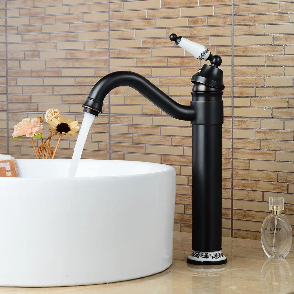 

Смеситель для раковины ELLEN HOMEDECOR Масляная бронза