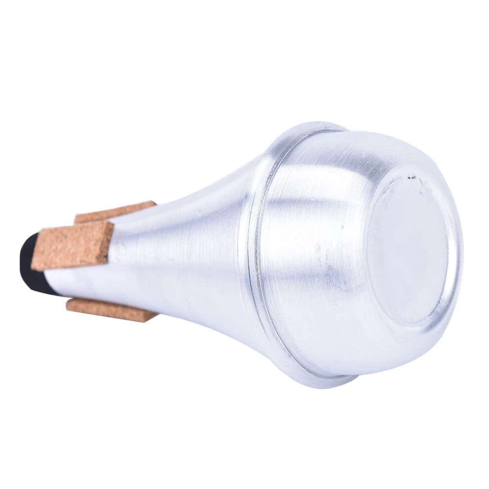 Universal Beginner Straight Practice Portable Lightweight Silver Accessories Aluminum Alloy Trumpet Mute For Jazz Instrument