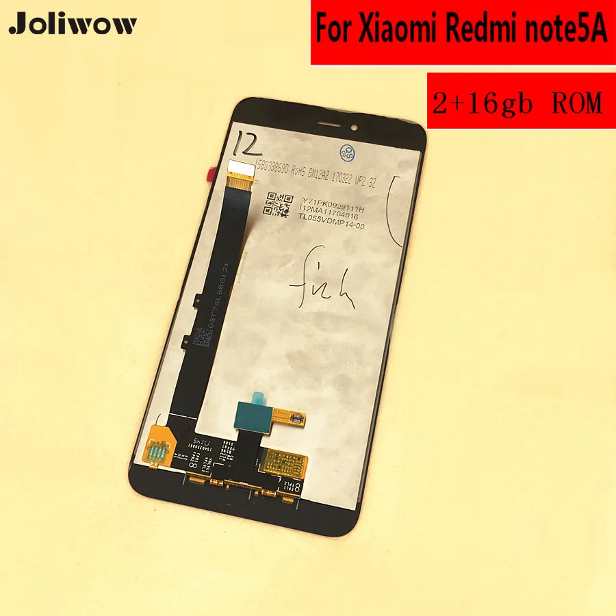 Для Xiaomi Redmi Примечание 5A ЖК Note5A Y1 Lite ЖК-дисплей + сенсорный экран в сборе Сменные