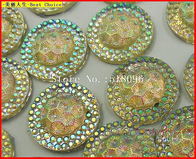 Замечательний блестящими стразами AB Подвески 16mm Стразовая кристалл для нашивки