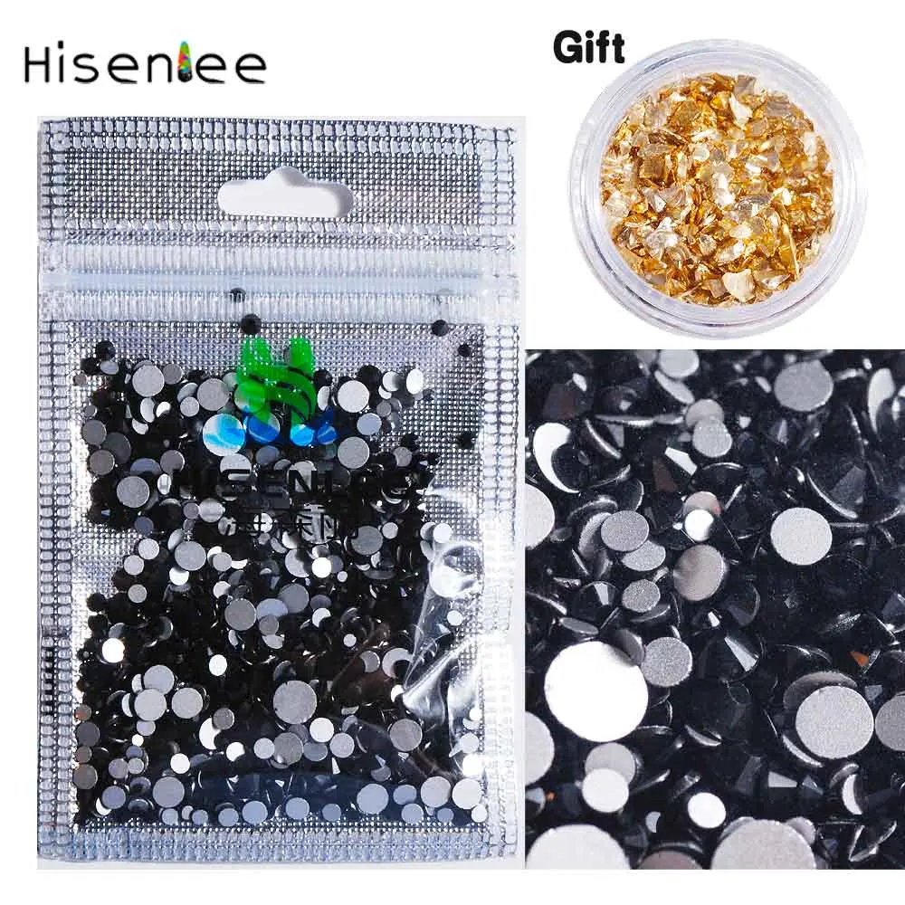 Hisenlee, 1000 шт, SS4-SS30, разные размеры, стразы с кристаллами, 15 цветов, для дизайна ногтей, стразы с блестками, шпильки для ногтей, художественные украшения - Цвет: 006