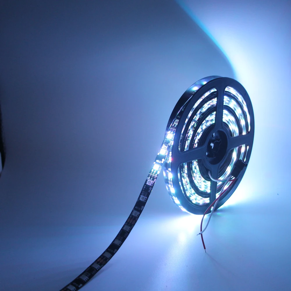 12В WS2811 Светодиодная Пиксельная полоса света Rgb Полноцветный 5050 программируемый