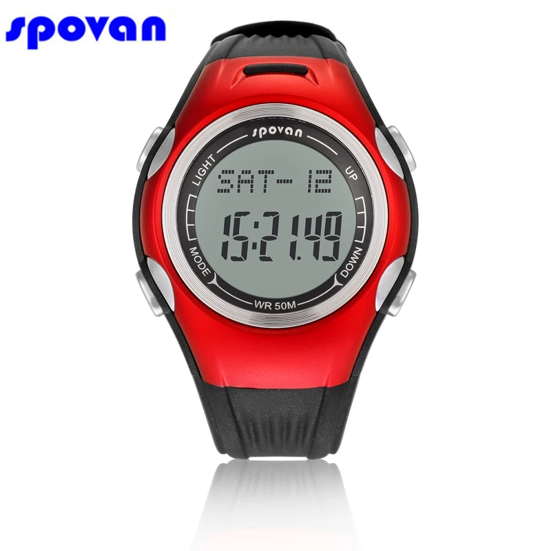 Спортивные часы SPOVAN мужские и женские водонепроницаемые с шагомером счетчиком