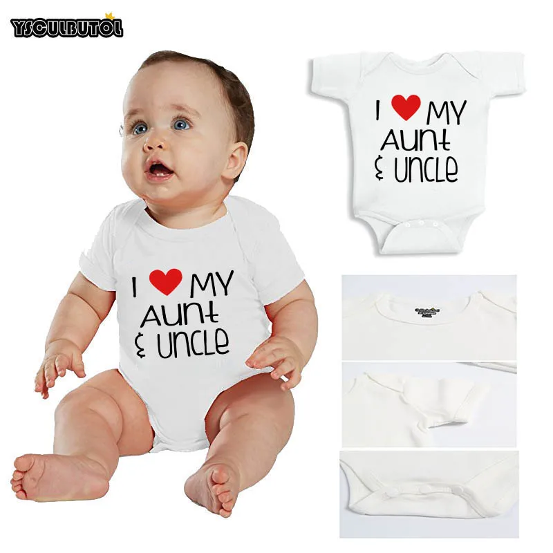 YSCULBUTOL Новинка лета 2019 Боди унисекс с короткими рукавами и надписью i love my тетя Для