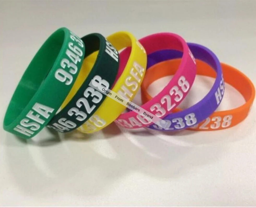 Силиконовые браслеты с логотипом Deboss недорогие силиконовые для подарка