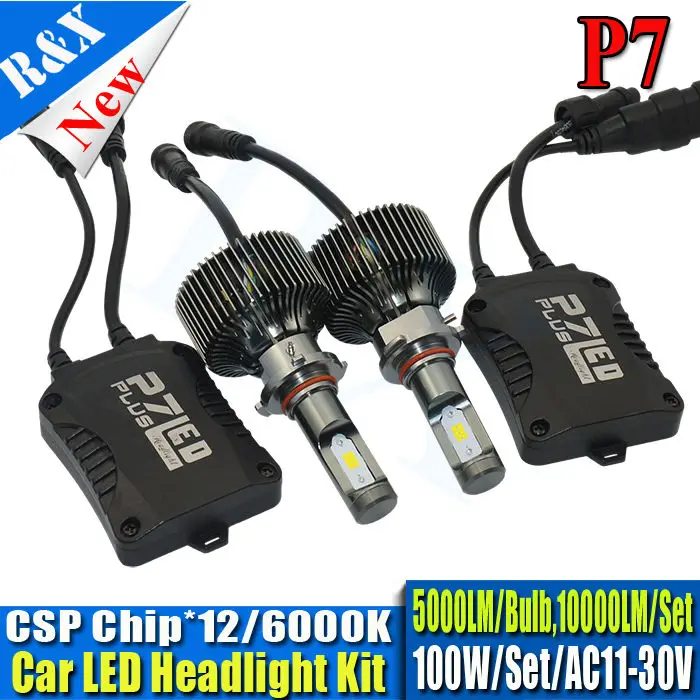 2 шт. 1200Lm 9005 9006 светодиодный светодиодные фары лампы Белый H4 H7 H11 H15 дневные ходовые огни противотуманных фар 6000 К 12 В фар дальнего света
